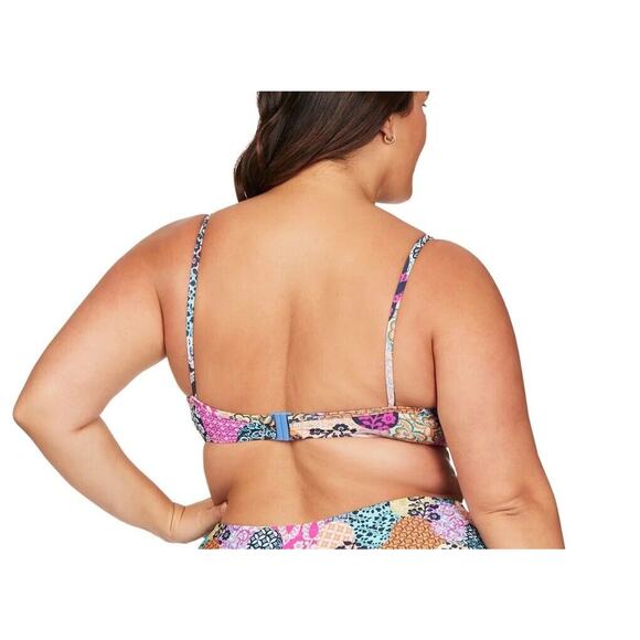Artesands Salmagundi Multi Degas Bikini Top Size 16 Tropical Underwire NWT - Picture 2 of 15